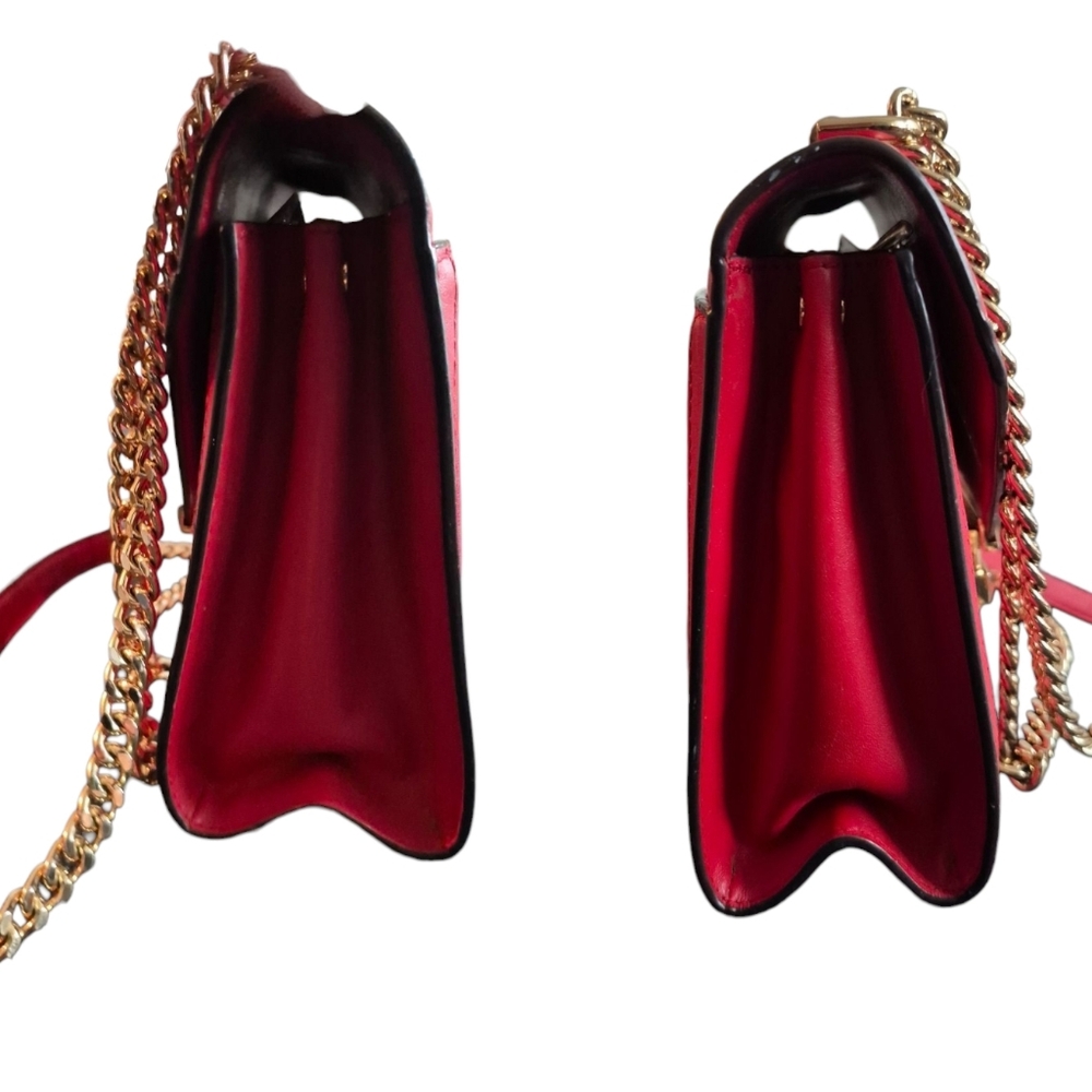 Michael Kors Whitney Red Leather Bag - Picture 12 of 16